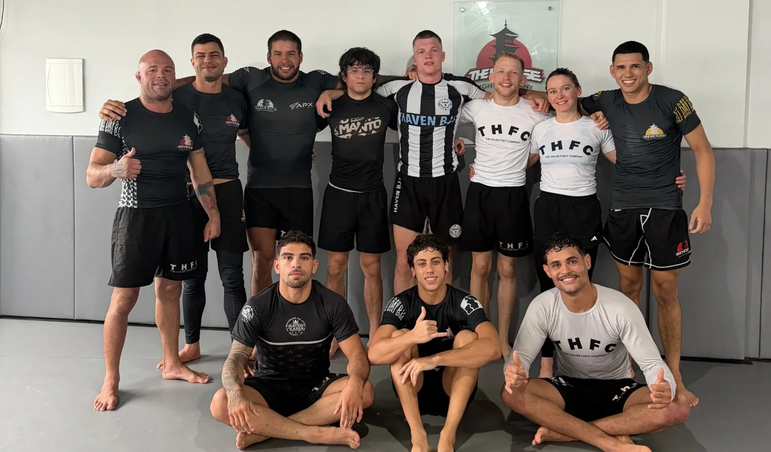 Haven BJJ trains with The House Fight Company in Santos